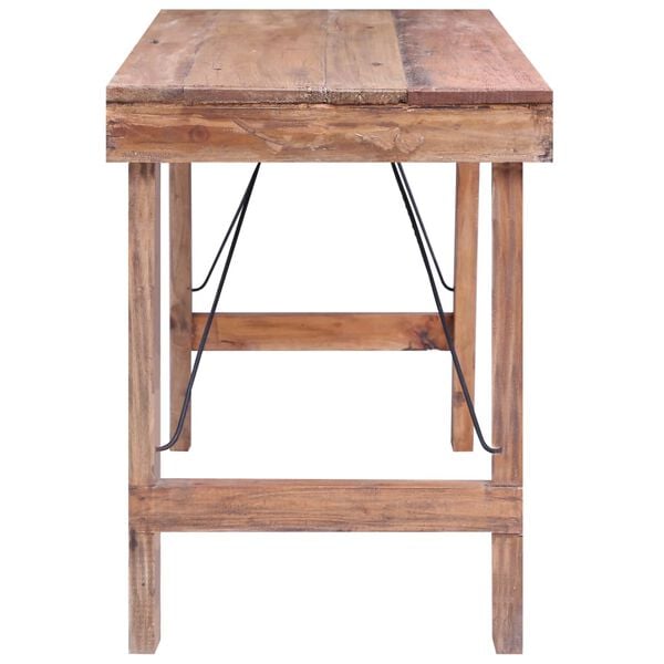 vidaXL Eettafel 120x60x80 cm massief gerecycled hout