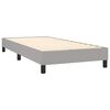 vidaXL Boxspring met matras stof lichtgrijs 90x190 cm