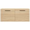 vidaXL Wandkast 80x36,5x35 cm bewerkt hout sonoma eikenkleurig