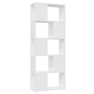 vidaXL Boekenkast/kamerscherm 60x24x155 cm bewerkt hout wit