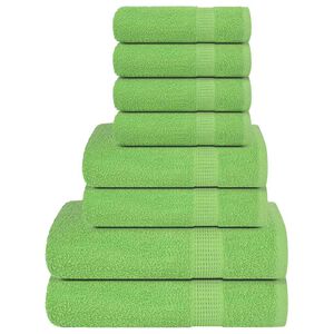 vidaXL 8-delige Handdoekenset FROGN 360 g/m&sup2; appelgroen