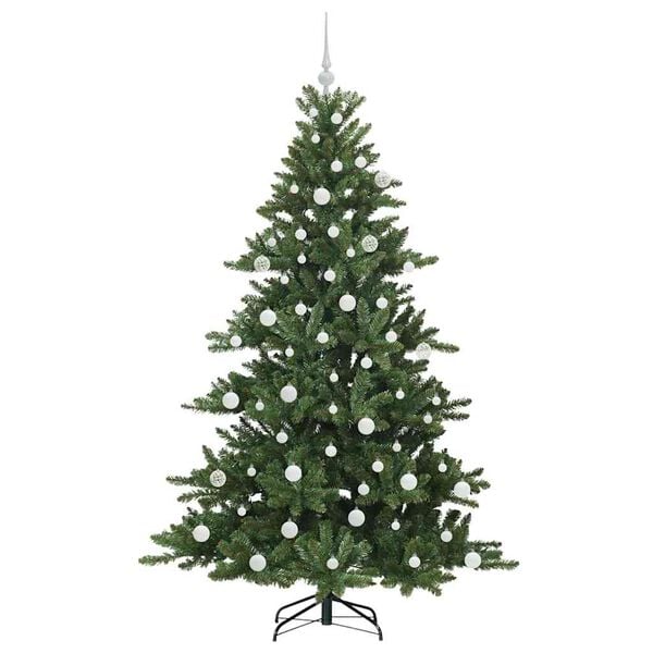 vidaXL Kunstmatige Inklapbare Kerstboom Groen 180 cm PVC en staal