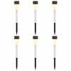 vidaXL Buitenzonne-lampen met grondpin 6 pcs Warmwit 29,5 cm