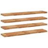 vidaXL Wandschappen 4 st zwevend olieafwerking 160x30x4 cm acaciahout