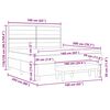 vidaXL Boxspring bed met matras met hoofdeinde Taupe 160 x 200 cm Stof