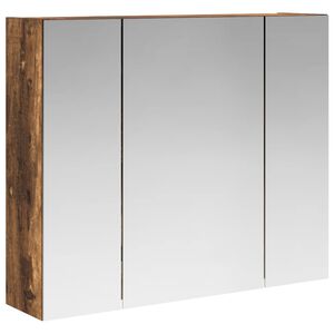 vidaXL Badkamer spiegelkast Gerookt eiken 60 x 14,5 x 50 cm