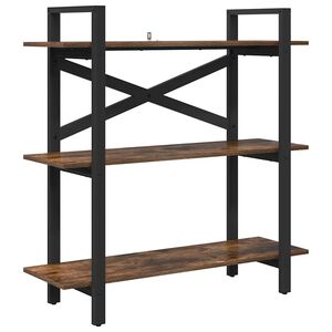 vidaXL Boekenkast 3-laags 100 x 33,5 x 102 cm Bewerkt hout