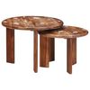 vidaXL Nest Koffietafels 2 st Multikleur &Oslash; 50 x 40 cm