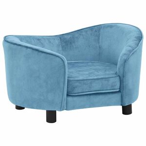 vidaXL Hondenbank 69x49x40 cm pluche turquoise