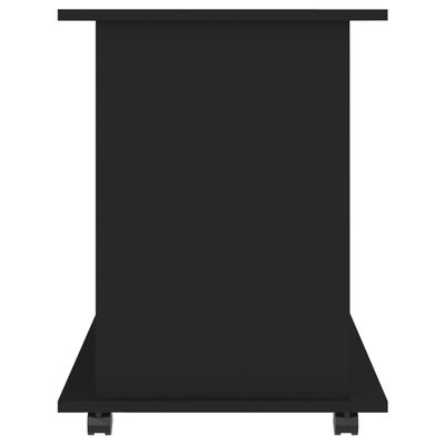 vidaXL Kast verrijdbaar 60x45x60 cm spaanplaat zwart