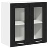 vidaXL Hangkast Zwart Eiken 60 x 31 x 60 cm Bewerkt hout