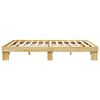 vidaXL Bedframe zonder matras 160x200 cm massief hout eiken