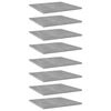 vidaXL Wandschappen 8 st 40x40x1,5 cm bewerkt hout betongrijs