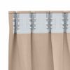 vidaXL Zwart-out Gordijnen met Ringen 2 pcs Taupe 140 x 140 cm