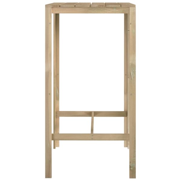 vidaXL Bartafel 60x60x110 cm ge&iuml;mpregneerd grenenhout