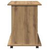 vidaXL Rolkast 60x45x60 cm bewerkt hout artisanaal eikenkleurig