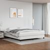vidaXL Pocketveringmatras medium 160x200x20 cm kunstleer wit