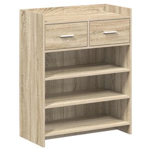vidaXL Schoenenkast 73,5 x 36 x 92 cm Bewerkt hout Sonoma Eiken