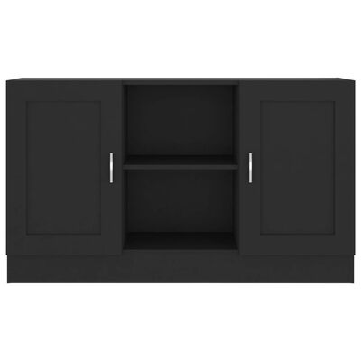 vidaXL Dressoir 120x30,5x70 cm spaanplaat zwart