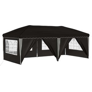 vidaXL Pop-up partytent 575 x 288 x 245 cm Zwart