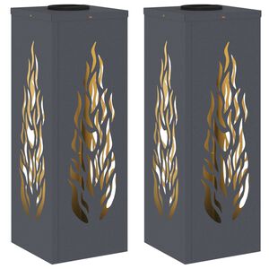 vidaXL Solar LED Pad Licht 2 st Warmwit 18 x 18 x 50 cm