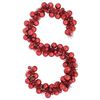 vidaXL Kerstbal Guirlande Rood 186 cm Polystyreen