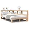 vidaXL Bed met boekenkast zonder matras massief grenenhout 120x200 cm