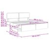 vidaXL Bedframe met lade Grijze Sonoma 180 x 200 cm Geconstrueerd hout