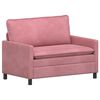 vidaXL Bank Roze 126 x 81 x 87,5 cm Fluweel