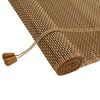 vidaXL Rolgordijn Bruin 130 x 220 cm Bamboe