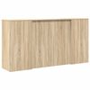 vidaXL Receptiebalie 200x50x103,5 cm bewerkt hout sonoma eikenkleurig