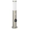 vidaXL Bolderverlichting met sensor en stopcontact 50 cm