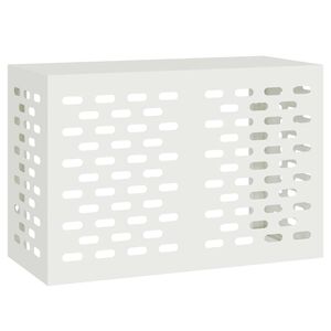 vidaXL Airconditioner hoes Wit 90 x 40 x 60 cm Staal
