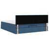vidaXL Ottoman bed met matras en LED's 160x200cm stof blauw