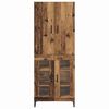 vidaXL Highboard Oud Hout 69,5 x 34 x 180 cm Bewerkt hout