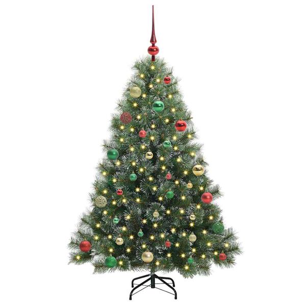 vidaXL Kunstkerstboom met 150 LED met standaard Groen 150 cm PE en PVC