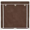 vidaXL Schoenenkast met hoes 115x28x110 stof bruin