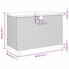 vidaXL Tuinbox 80x40x48 cm poly rattan en acaciahout zwart