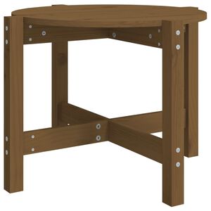 vidaXL Salontafel &Oslash; 62,5x45 cm massief grenenhout honingbruin