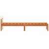 vidaXL Bedframe Wasbruin 205.5 x 95.5 x 51 cm Massief grenenhout