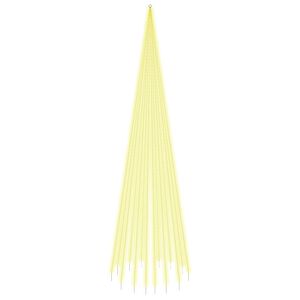 vidaXL Vlaggenmast kerstboom 1134 LED's warmwit 800 cm