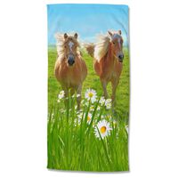 Good Morning Strandlaken HORSES 75x150 cm meerkleurig