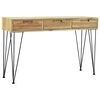 vidaXL Wandtafel 120x35x76 cm massief teakhout