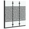 Douche Omhulsel Zwart en transparant 130 x 130 cm gehard glas