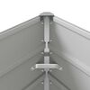 vidaXL Plantenbak Lichtgrijs 195 x 100 x 45 cm Gegalvaniseerd staal