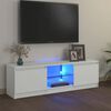 vidaXL Tv-meubel met LED-verlichting 120x30x36 cm wit