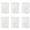 vidaXL Stof Sheet 6 pcs Doorzichtig 400 x 500 cm HDPE