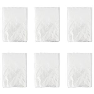 vidaXL Stof Sheet 6 pcs Doorzichtig 400 x 500 cm HDPE