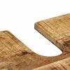 vidaXL Badkamermeubelset 4 pcs Bruin en zwart Massief Mango Hout