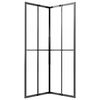 vidaXL Douchecabine 80x80x180 cm mat ESG zwart